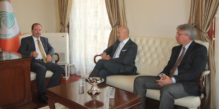 Kemal Şahin, Başkan Gürkan’ı ziyaret etti