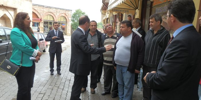 Başkan Gürkan, her fırsatta esnafı ziyaret ediyor