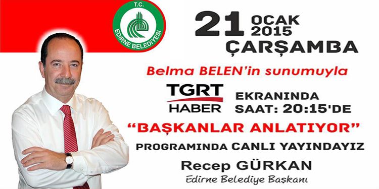 Başkan Recep Gürkan, TGRT Haber'in canlı yayın konuğu