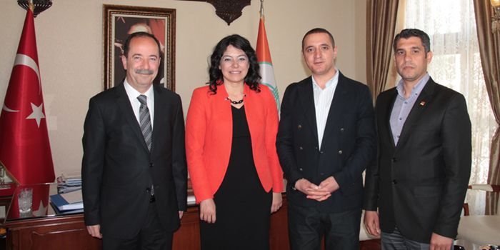 CHP PM üyesi Yüceer, Başkan Gürkan’ı ziyaret etti